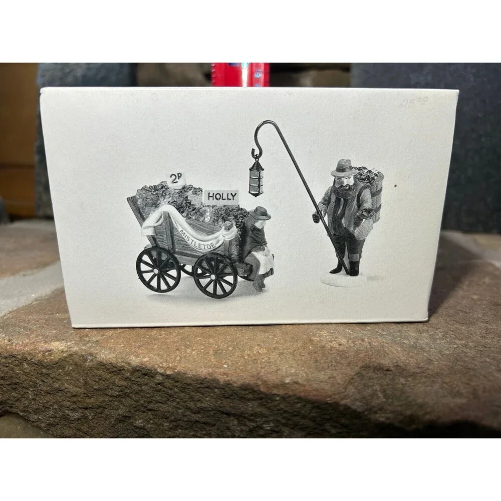 Dept 56 Chelsea Market Mistletoe Monger & Cart 5826-2 w/box